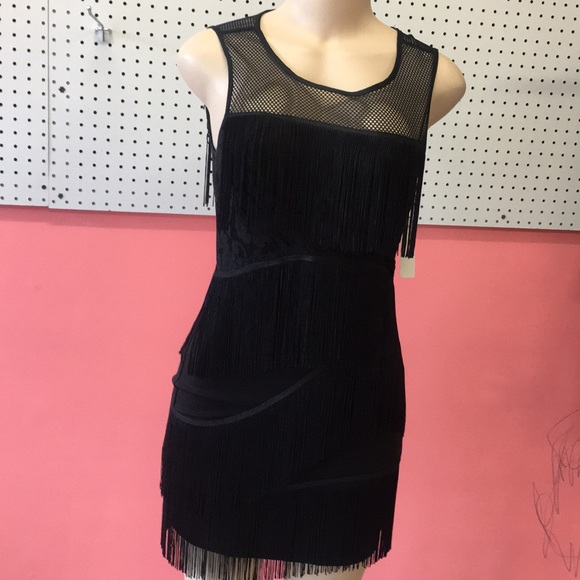 New fringe black dress - Picture 1 of 2